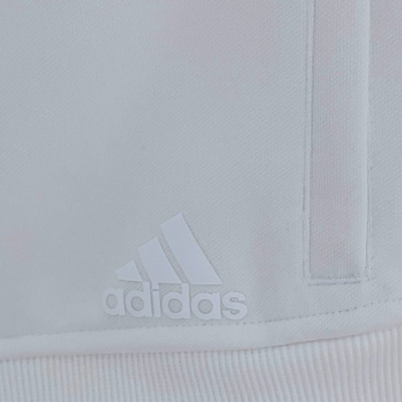 033 Adidas White Bomber Jacket XS Womens - Picture 2 of 3